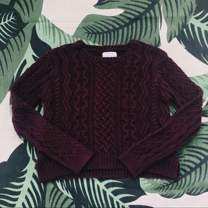 Kendall + Kylie ~ Cable Knit Sweater